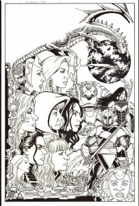 George PÃ©rez's Sirens HC Edition Cover Art (Boom Studios, 2020) Comic Art