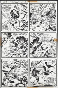 Mister Miracle #13 pg 6 (DC, 1973) Big Barda Action Comic Art