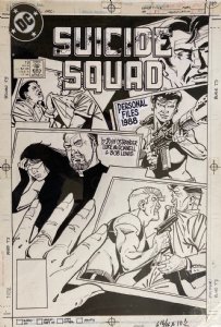 Luke McDonnell | suicide squad #19 cover (dc, 1988) | Will"s Comic Art Page