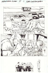 Astonishing X-Men #15 pg 1 (Marvel, 2018) Comic Art