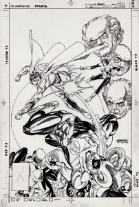 DC Comics Presents #60 Cover (DC, 1983) vs Green Lanterns Comic Art