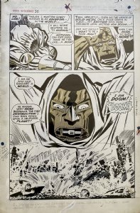 Marvel Super-Heroes #20 pg 14 (Marvel, 1969) â€œI AM DOOMâ€ Comic Art