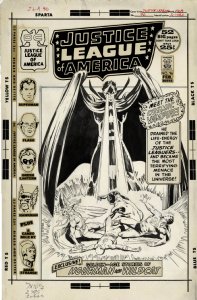 Justice League of America #96 cover (DC, 1972) 1st App Starbreaker Comic Art