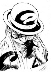 Tony Daniel | batman 698 cover (dc, 2010) classic riddler | Will"s Comic Art Page