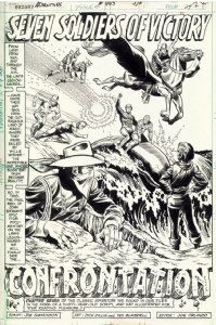 Adventure Comics #443 pg 1 Splash (DC, 1976) Seven Soldiers of Victory Comic Art