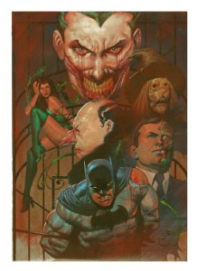 Batman Rogues Gallery Oil Painting by Ariel Olivetti Comic Art