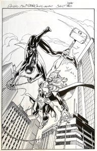 Mark Bagley Dexter Vines | amazing spider-man #1 cover (marvel, 2016) bagley classic variant | Will"s Comic Art Page