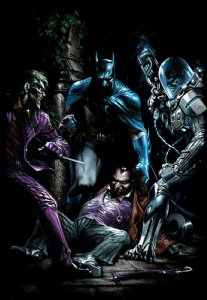 Dell'Otto Batman & Rogues Full Color Pin-Up Comic Art