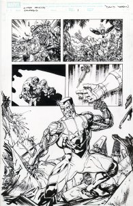 Origins of Marvel Comics: X-Men #1 pg 1 Title Splash (Marvel, 2010) Colossus Comic Art