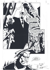 Green Arrow #26 pg 9 (DC, 2003) vs Black Lightning Comic Art