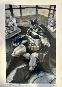 Bianchi Batman Full-Color Pin-Up Comic Art