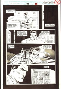 Spider-Man #33 pg 12 (Marvel, 1993) Punisher Comic Art