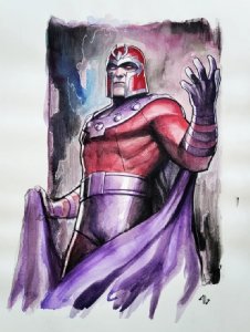 Magneto 2nd Coming Watercolor by Adi Granov (2017) Comic Art